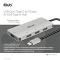 Miniatyrbillede 6 af 11: Club 3D CSV-1547 - Hub - 4 x USB 3.1 Gen 2 - Desktop (CSV-1547)
