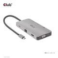 Miniatyrbild 2 av 8: Club 3D USB Gen1 Type-C 9-i-1-hub - Dockningsstation - USB-C - VGA, HDMI - GigE