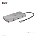 Miniatyrbild 1 av 8: Club 3D USB Gen1 Type-C 9-i-1-hub - Dockningsstation - USB-C - VGA, HDMI - GigE