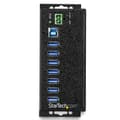 Miniatyrbillede 3 af 5: StarTech HB30A7AME USB 3.0 Hub (7-ports, Din-Rail, industriel brug, ekstern strømforsyning, overspændingsbeskyttelse, ESD, 350 W, 15 kV) - Hub - 7 x U