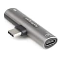 Miniatyrbillede 4 af 7: StarTech USB C-lyd- og opladningsadapter, USB-C-lydadapter med USB-C-lydhovedtelefon-/headset-port og 60W USB Type-C strømforsynings-gennemgangsoplade