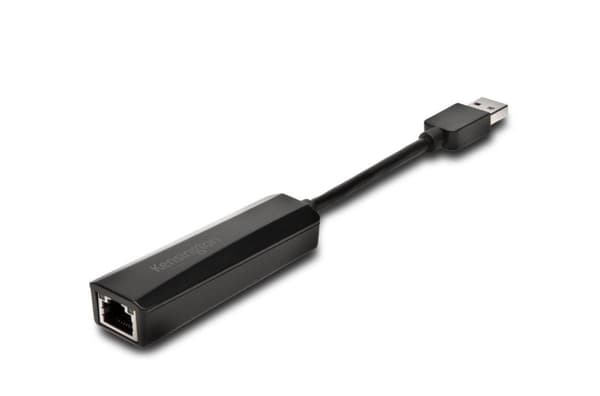 Kensington UA0000E - Netværksadapter - SuperSpeed USB3.0 - Gigabit Ethernet x 1 - Sort (K33981WW)