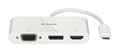 Miniatyrbillede 2 af 4: D-Link DUB-V310 - Videoforbindelse - DisplayPort / HDMI / VGA - USB-C (M) til HD-15 (VGA), HDMI, DisplayPort (W) - 11 cm - 4K-understøttelse (DUB-V310