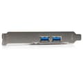 Miniatyrbild 3 av 5: StarTech.com 4-portars USB3.0 PCI Express-kort - 2 externa och 2 interna med SATA-ström - USB-adapter - PCI Express 2.0 x1 Low Profile - USB3.0 x 4 (P