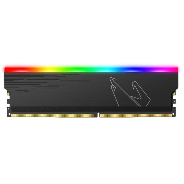 Gigabyte AORUS RGB - DDR4 - Kit - 16 GB: 2 x 8 GB - DIMM 288-PIN - 3733 MHz / PC4-29800 - CL18 - 1,4 V - obuffrad - icke-ECC - grå (GP-ARS16G37)