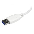 Miniatyrbillede 5 af 6: Bærbar 4 Port Mini USB 3.0 Hub - Hvid