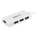 Miniatyrbillede 2 af 6: Bærbar 4 Port Mini USB 3.0 Hub - Hvid