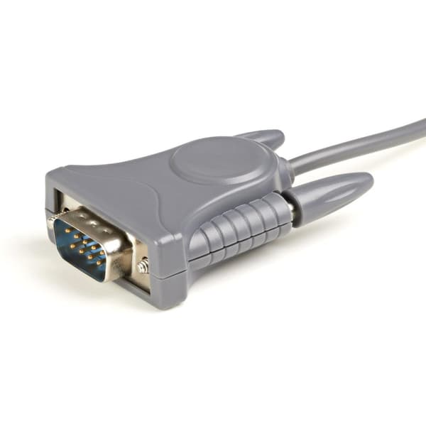 StarTech.com USB 2.0 til seriel RS232 / DB9 / DB25 adapterkabel - M/M - USB til seriel adapter / konverterkabel - Seriel adapter - USB 2.0 - Grå