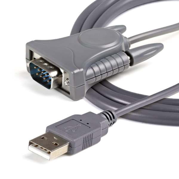 StarTech.com USB 2.0 til seriel RS232 / DB9 / DB25 adapterkabel - M/M - USB til seriel adapter / konverterkabel - Seriel adapter - USB 2.0 - Grå