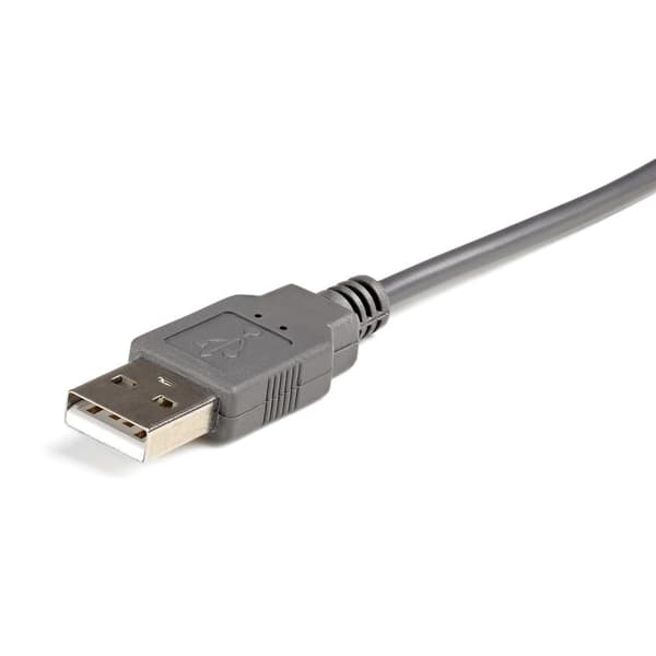 StarTech.com USB 2.0 til seriel RS232 / DB9 / DB25 adapterkabel - M/M - USB til seriel adapter / konverterkabel - Seriel adapter - USB 2.0 - Grå