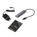 Miniatyrbild 5 av 7: I-TEC USB 3.0 Metal Charging HUB 4 Port-port med extern strömadapter 4x USB-laddningsport. För surfplattor Notebooks Ultrabooks PC (U3HUB448)