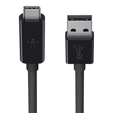 Belkin USB-C 3.1 - USB A 3.1 - 0,9 m - musta