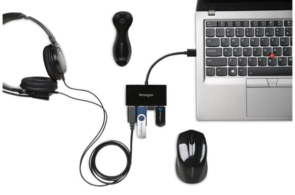 Kensington USB 3.0 4-portshubb