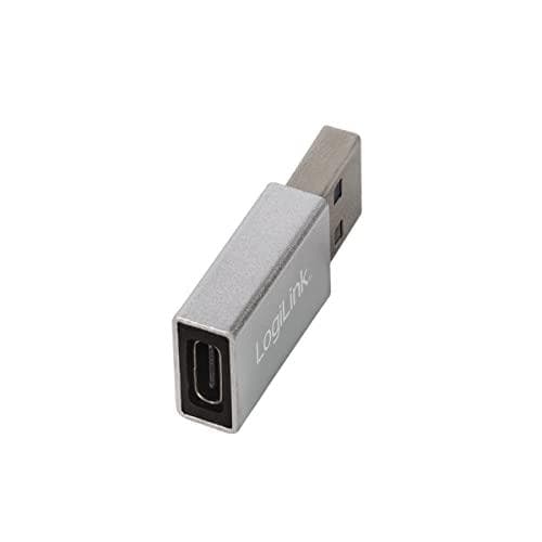 Logilink - USB-adapter - USB (M) til USB-C (W) - USB 3.2 Gen 1 - 5 V - 3 A - 3,4 cm - sølv (AU0056)