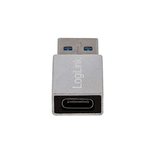 Logilink - USB-adapter - USB (M) til USB-C (W) - USB 3.2 Gen 1 - 5 V - 3 A - 3,4 cm - sølv (AU0056)