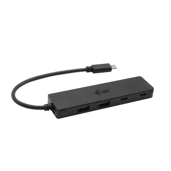 i-tec USB-C HUB - 2X USB 3.0, 2X USB-C med 19 cm USB-C-kabel