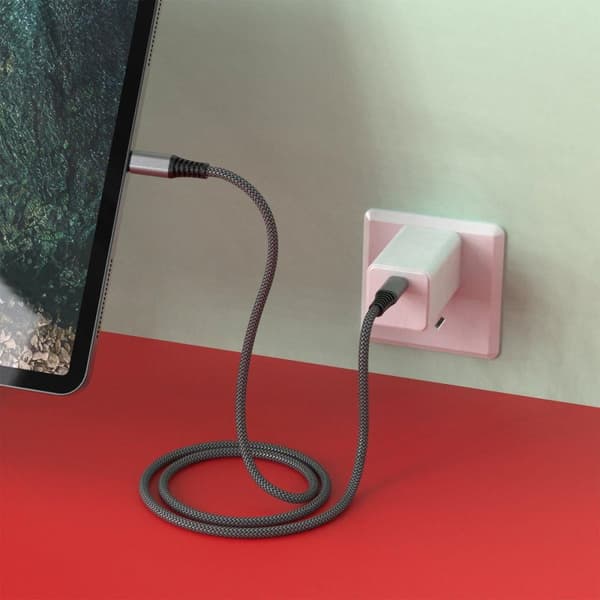4smarts PremiumCord 100W USB-C til USB-C-kabel 5A 3M Sort
