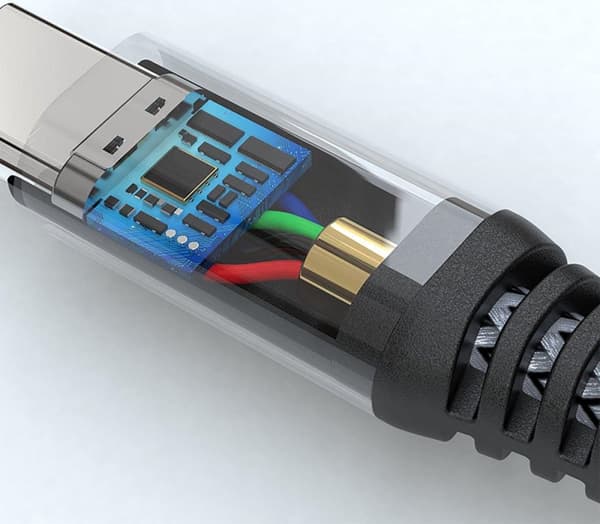 4smarts PremiumCord 100W USB-C til USB-C-kabel 5A 3M Sort