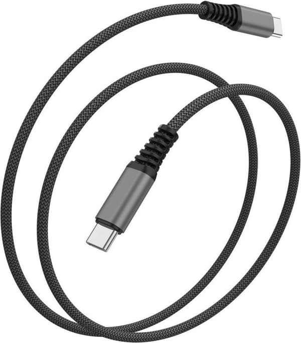 4smarts PremiumCord 100W USB-C til USB-C-kabel 5A 3M Sort