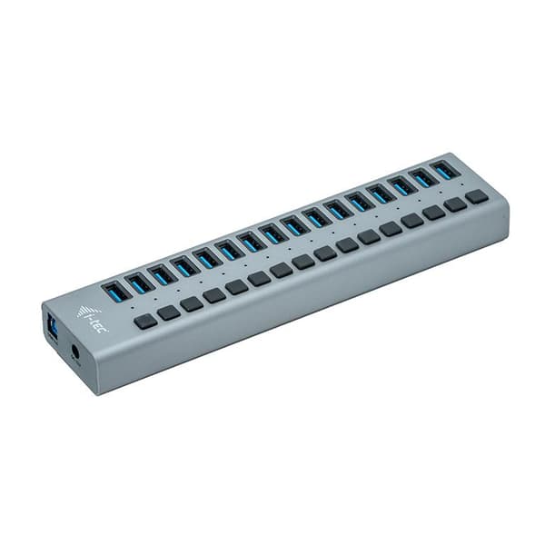 I-TEC USB 3.0 Charging HUB 16-porttinen portti ulkoisella virtalähteellä 90W 16x USB-latausportti tableteille kannettaville ultrabookeille PC (U3CHARG