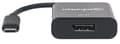 Miniatyrbillede 3 af 5: Manhattan 152020 DisplayPort / USB-adapter [1x USB 3.2 Gen 2-stik C (USB 3.1) - 1x DisplayPort-stik] Sort Farvekodning, Fleksibel, Folieafskærmning, U