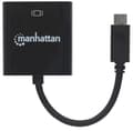 Miniatyrbillede 4 af 5: Manhattan 152020 DisplayPort / USB-adapter [1x USB 3.2 Gen 2-stik C (USB 3.1) - 1x DisplayPort-stik] Sort Farvekodning, Fleksibel, Folieafskærmning, U