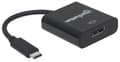 Miniatyrbillede 2 af 5: Manhattan 152020 DisplayPort / USB-adapter [1x USB 3.2 Gen 2-stik C (USB 3.1) - 1x DisplayPort-stik] Sort Farvekodning, Fleksibel, Folieafskærmning, U