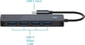 Miniatyrbillede 4 af 7: Rapoo USB-C til USB-A Hub