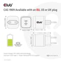 Pikkukuva 4 / 5: CLUB3D-matkalaturi PPS 45W GAN-tekniikka - Kaksiporttinen USB Type-C - Power Delivery (PD) 3.0 -tuki (CAC-1909EU)