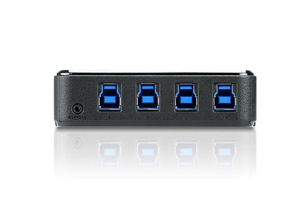 4-portars USB-switch Svart
