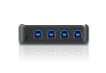Miniatyrbild 3 av 3: 4-portars USB-switch Svart