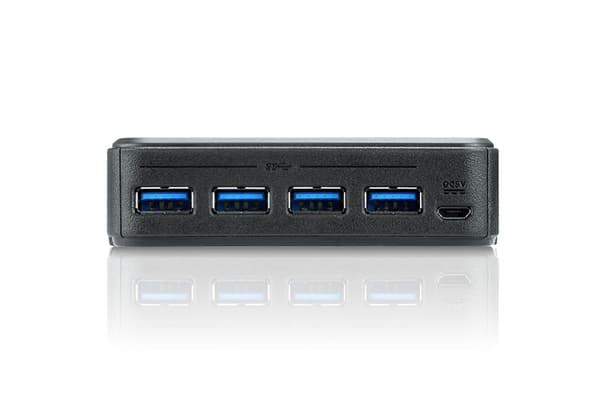 4-portars USB-switch Svart