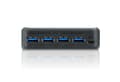 Miniatyrbild 2 av 3: 4-portars USB-switch Svart