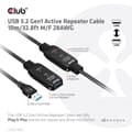 Miniatyrbild 3 av 10: Club 3D USB 3.2 Gen1 aktiv förlängningskabel 10 meter M/W 28AWG