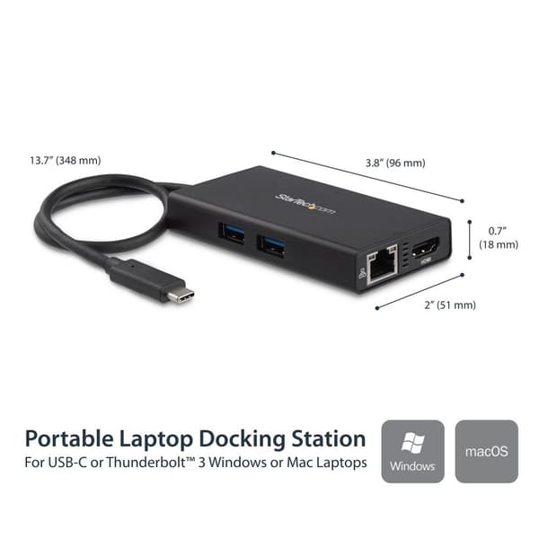 StarTech multifunktions USB C-adapter