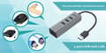 Miniatyrbillede 9 af 9: i-tec USB 3.0 Metal 3-Port USB HUB med Gigabit Ethernet Adapter - 1x USB 3.0 til RJ-45, 3x USB 3.0, LED-indikatorlys til Ethernet-port