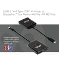 Miniatyrbild 3 av 9: Club 3D Multi Stream Transporter (MST) Hub USB3.2 Gen2 Typ-C till DisplayPort™ Dual Monitor 4K60Hz St./B