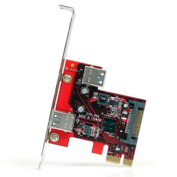 StarTech.com 2-porttinen USB3.0 SuperSpeed PCI Express -liitäntäkortti UASP-tuella - USB-sovitin - PCI Express 2.0 Low Profile - USB, USB2.0, USB3.0 -