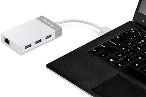 TRENDnet TU3-ETGH3 - Nätverksadapter - SuperSpeed USB3.0 - Gigabit Ethernet + USB3.0 x 3 (TU3-ETGH3)