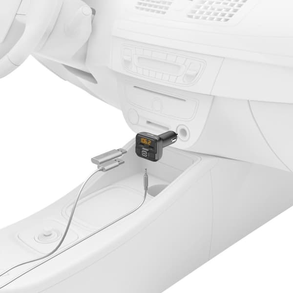 Hama FM-lähetin AUX-IN + USB-IN-tulolla