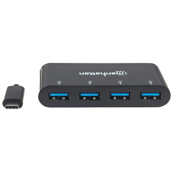 Manhattan SuperSpeed USB 3.1 Gen 1 Type-C Hub – Keskitin – 4 x USB 3.1 – pöytäkone (162746)