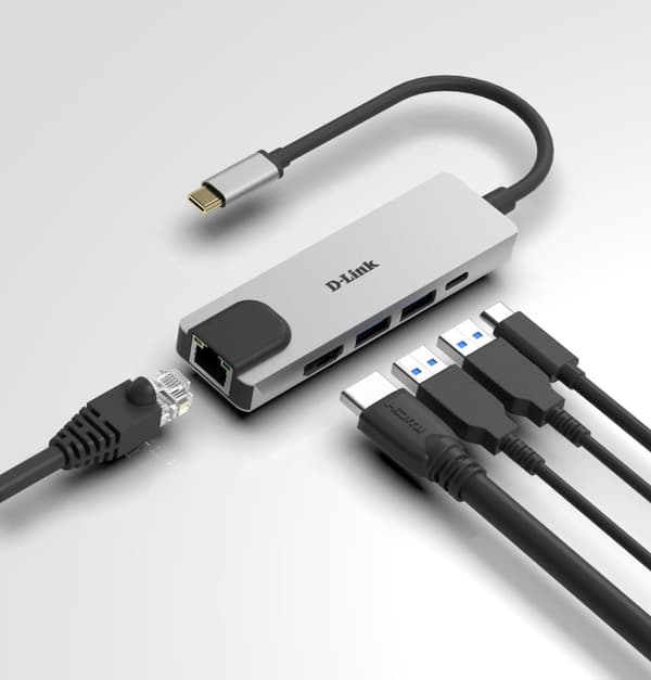 D-Link DUB-M520 - Dockningsstation - USB-C / Thunderbolt 3 - HDMI - GigE (DUB-M520)