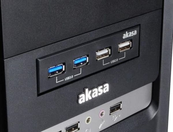 AKASA HUB USB InterConnect S, 3,5" 2x USB 2.0, 2x USB 3.0, intern