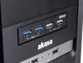 Miniatyrbillede 4 af 5: AKASA HUB USB InterConnect S, 3,5" 2x USB 2.0, 2x USB 3.0, intern
