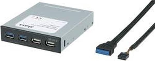 AKASA HUB USB InterConnect S, 3,5" 2x USB 2.0, 2x USB 3.0, intern