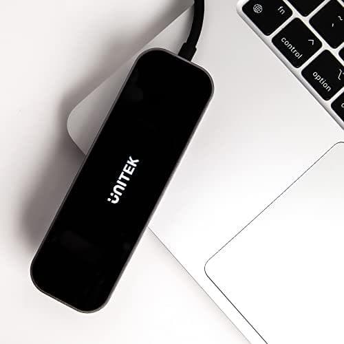 UNITEK HUB USB-C 3.1,RJ-45,3XUSB-A,HDMI,4K,PD100W