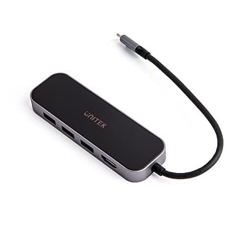 UNITEK HUB USB-C 3.1,RJ-45,3XUSB-A,HDMI,4K,PD100W