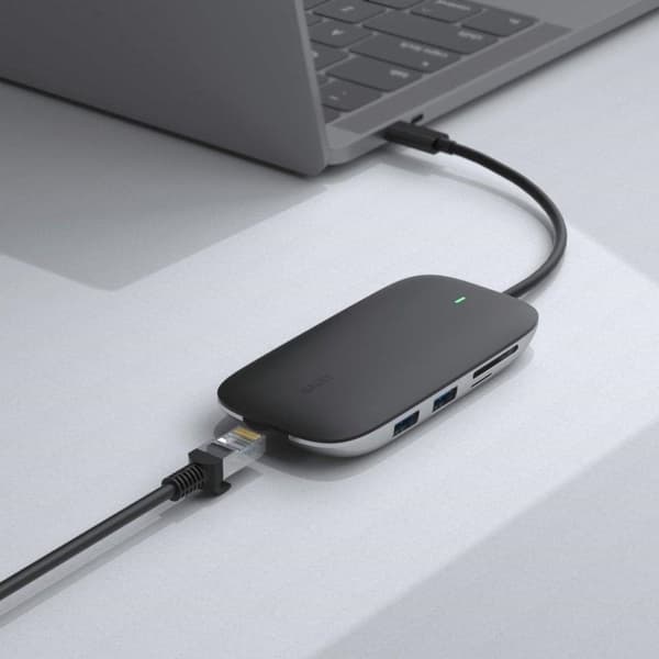 AUKEY CB-C71 interfacehub 5000 Mbit/s Sort