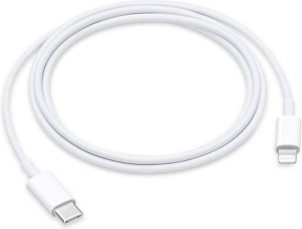 Apple Apple iPad/iPhone/iPod-liitäntäkaapeli [1x USB-C-pistoke - 1x Applen telakkapistoke Lightning] 1 m valkoinen