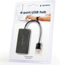 Miniatyrbild 2 av 4: Gembird UHB-U2P4-04 gränssnittshub USB 2.0 480 Mbit/s Svart